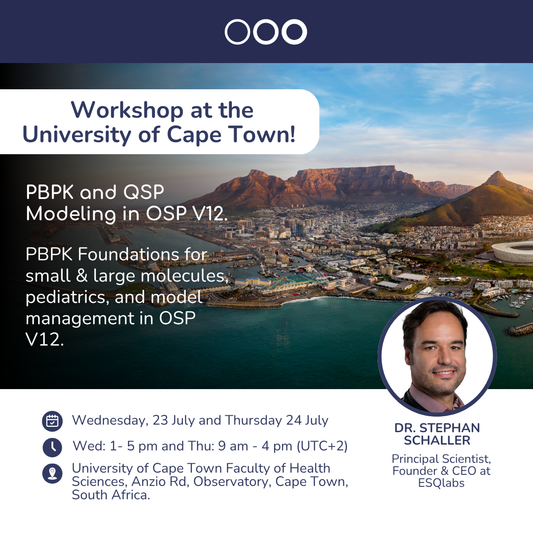 Workshop: PBPK and QSP Modeling on OSP V12.